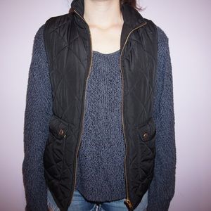 Gold and Black Winter Vest